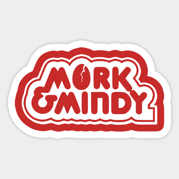 Mork and Mindy Sticker by ezioman